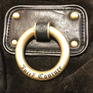 Juicy Couture handbag black velvet